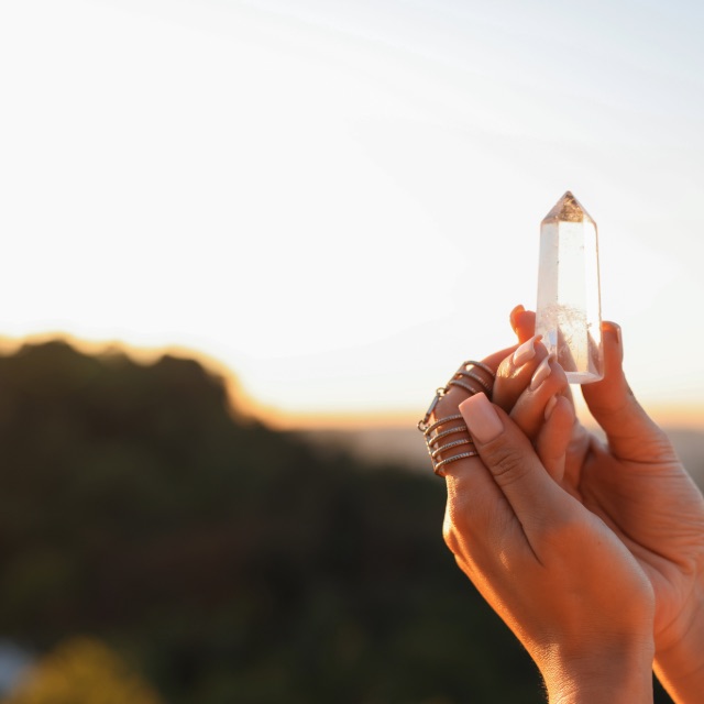 Raw selenite crystal